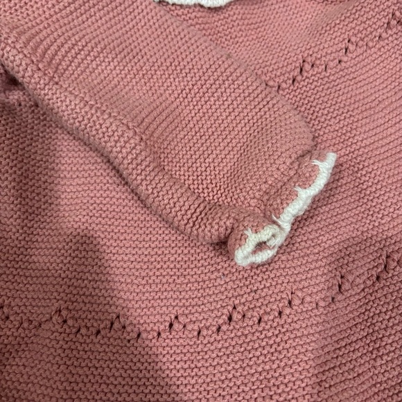 Pink sweater dress with tights - Picture 6 of 8